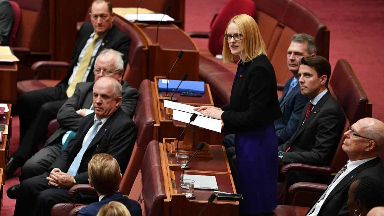 Ms Stoker represented the LNP in the Senate between 2018 and 2022.