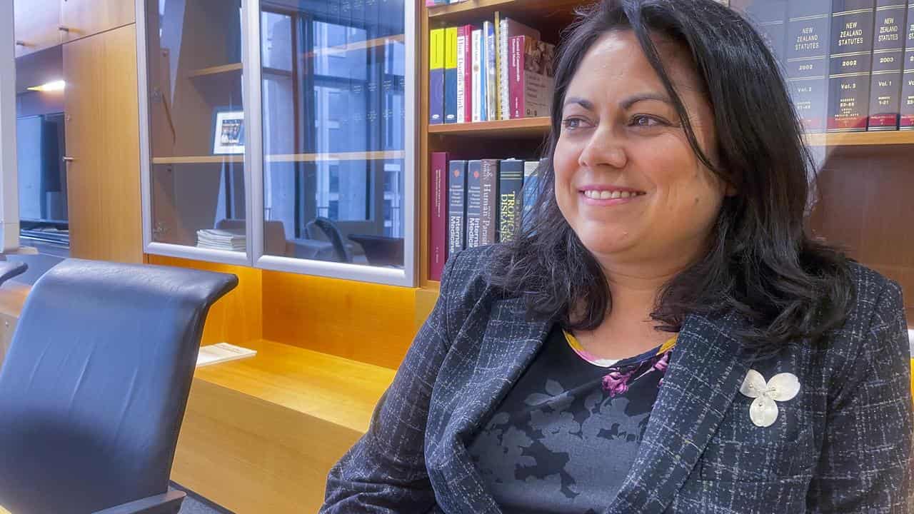 Dr. Ayesha Verrall in her office in Wellington in December 2021.