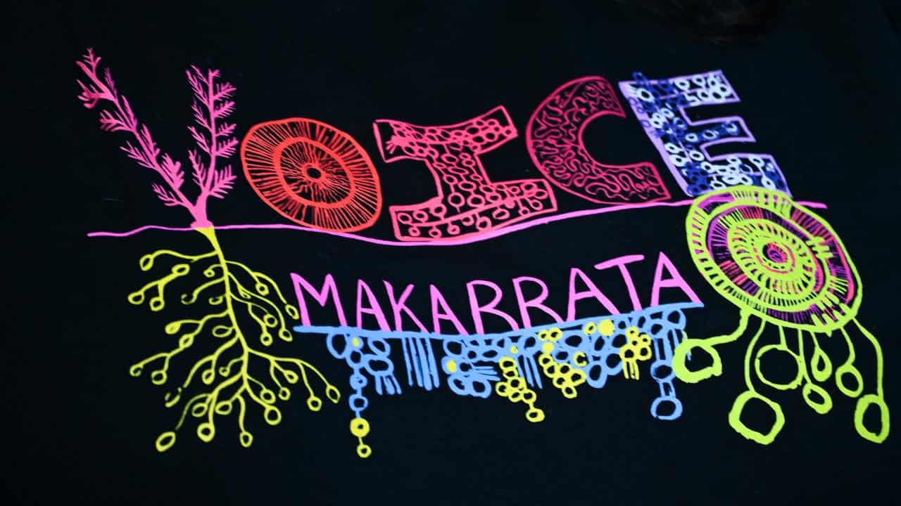 A Voice Makarrata t-shirt logo (file image)