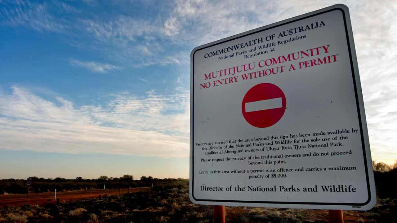 Mutitjulu Aboriginal Community at the base of Uluru (Ayres Rock)