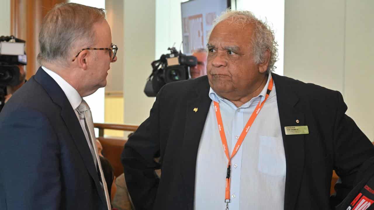 Professor Tom Calma's (r)