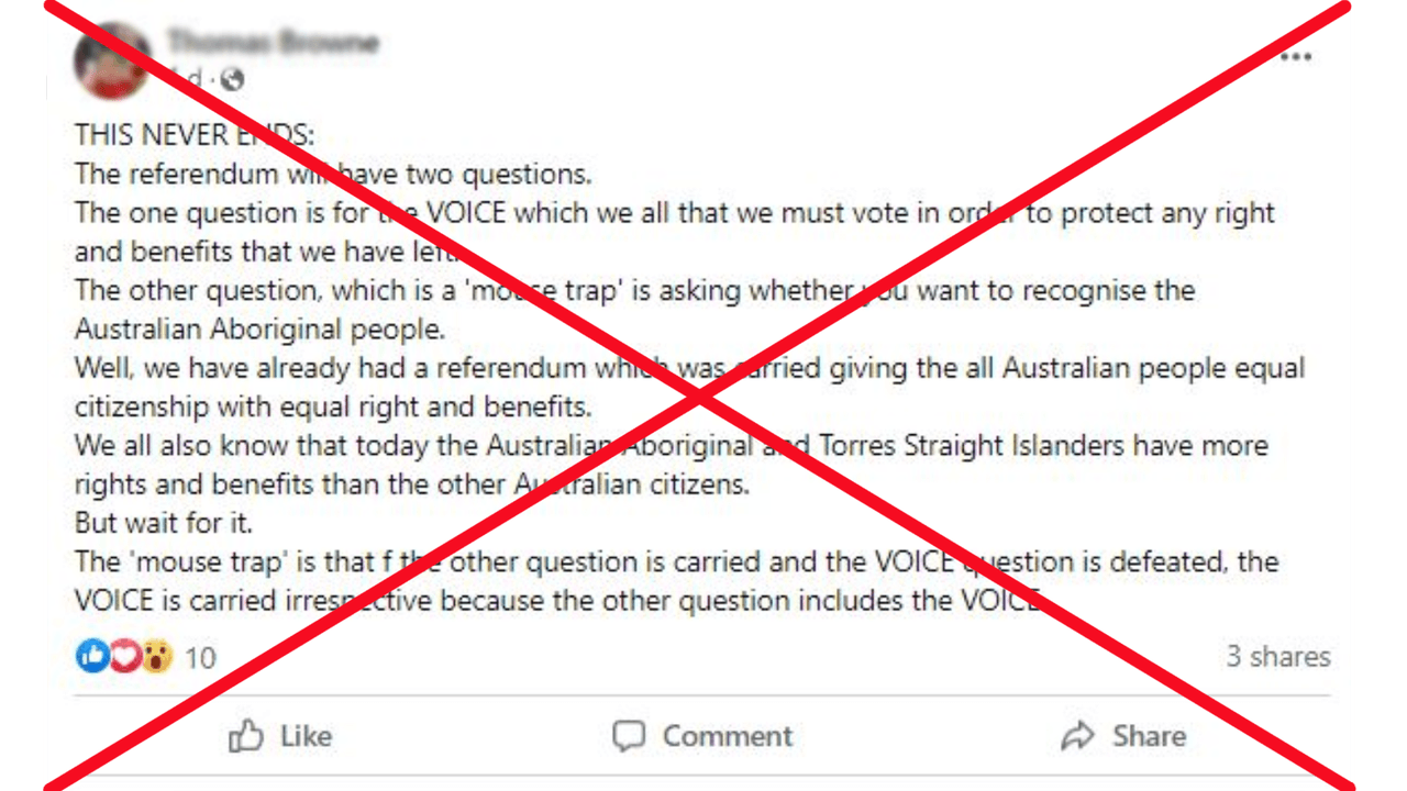 Referendum debunk