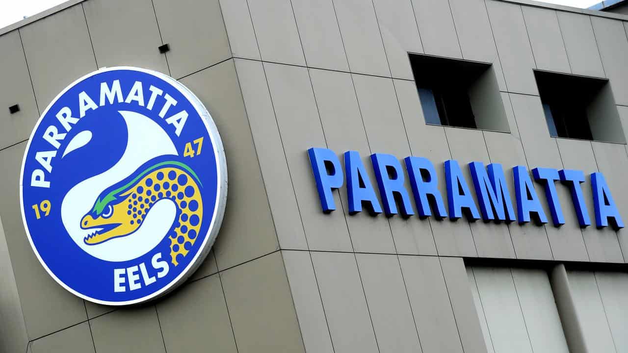 Parramatta Eels Rugby League Club signage (file image)