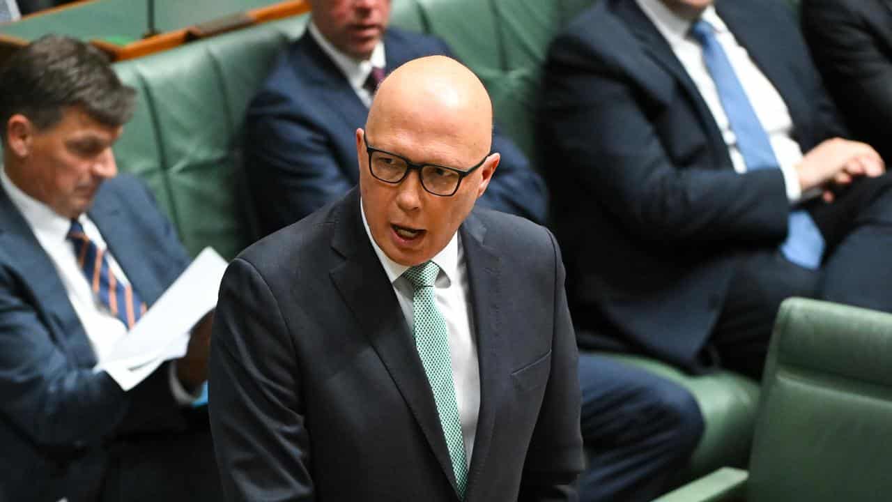 Opposition Leader Peter Dutton (file image)