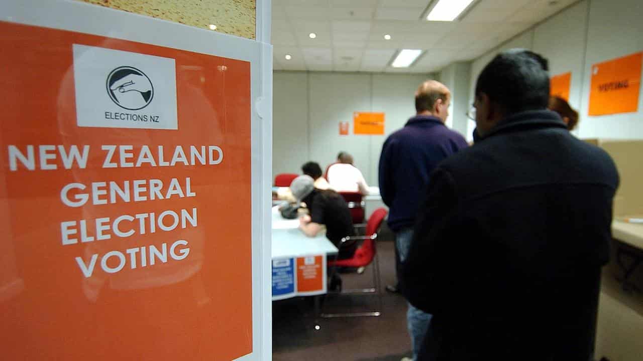 New Zealanders vote in a general election (file image)