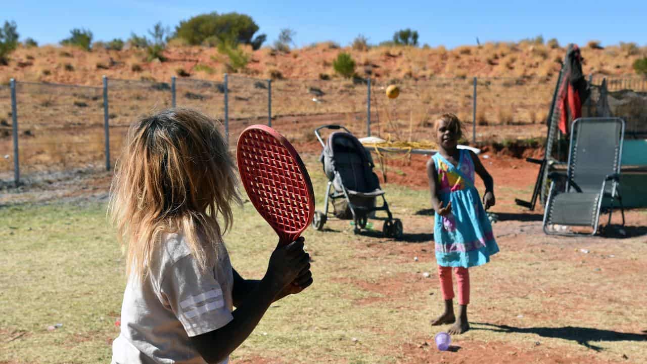 Young girls play in Titjikala (file image)