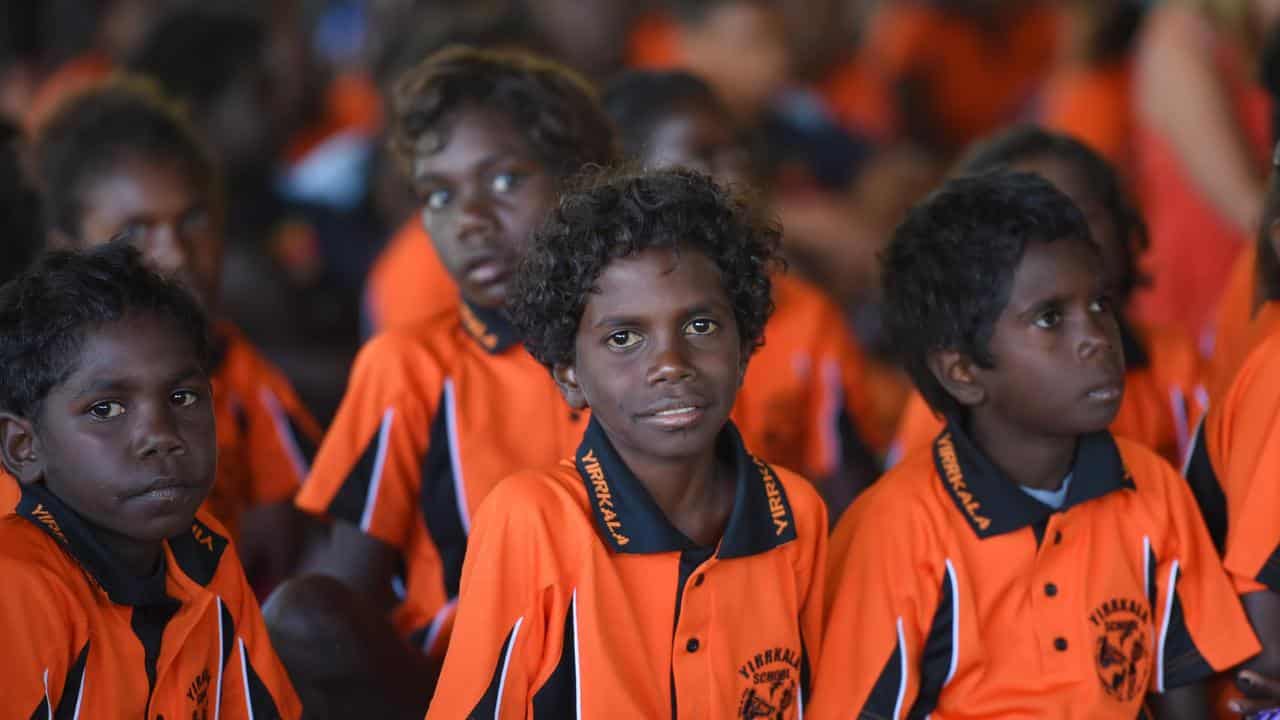 Students at Yirrkala School on the Gove Peninsula (file image)