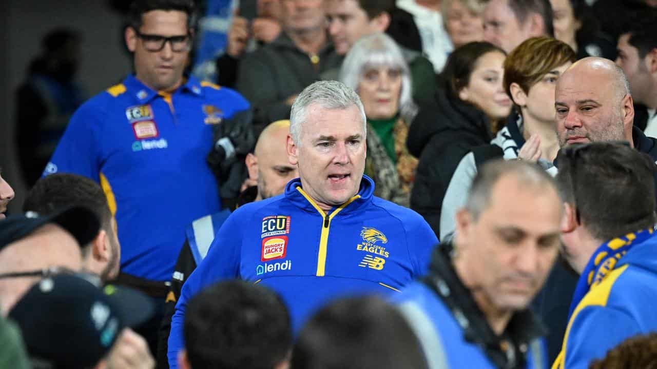 West Coast coach Adam Simpson