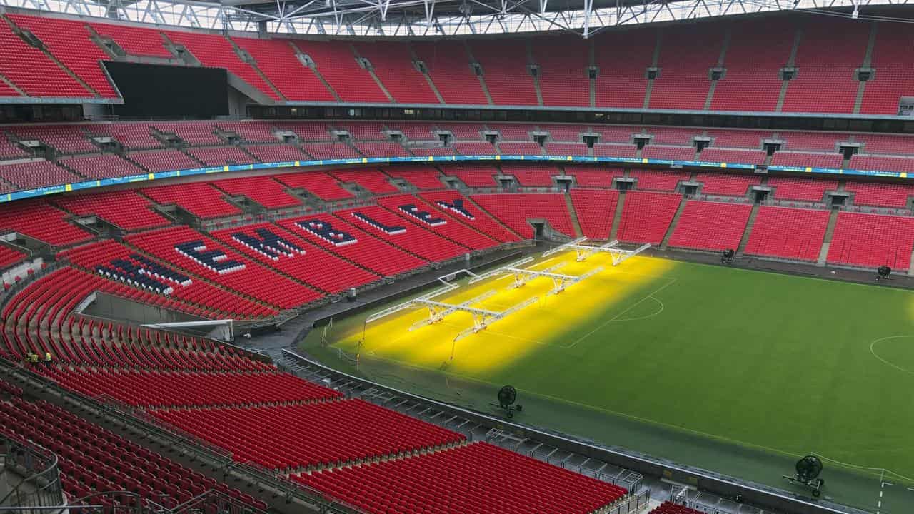 Wembley Stadium.