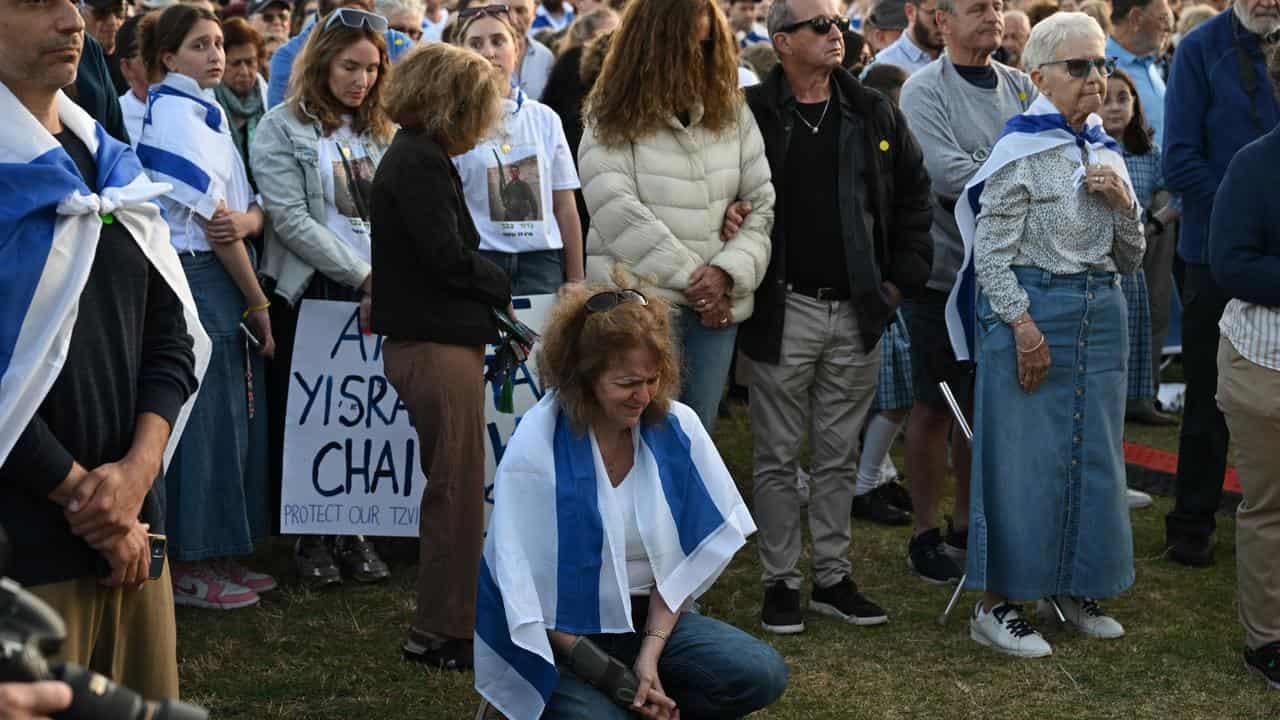 people at the vigil.