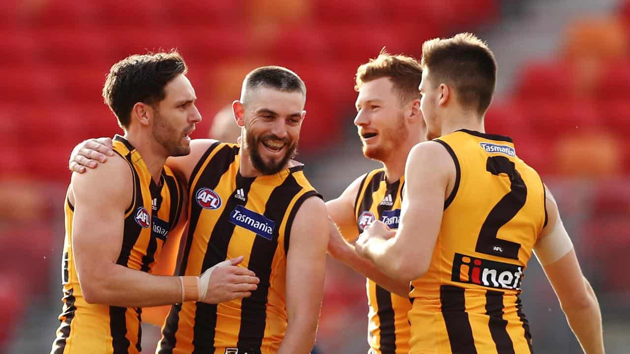 Jack Gunston during his playing days with Hawthorn.