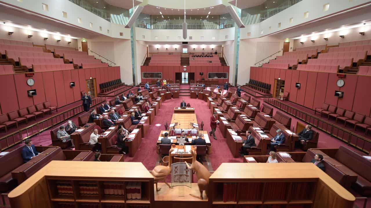 The Senate chamber at Parliament House (file image)