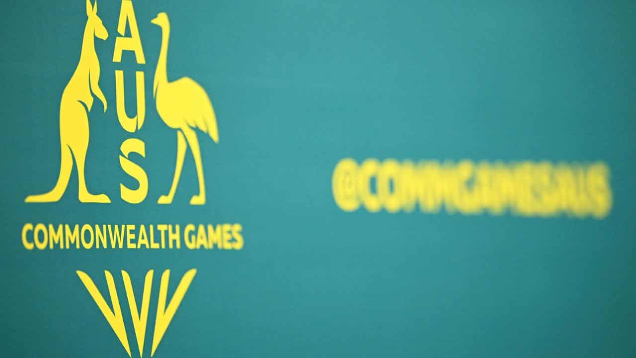 A file photo of the Commonwealth Games logo 