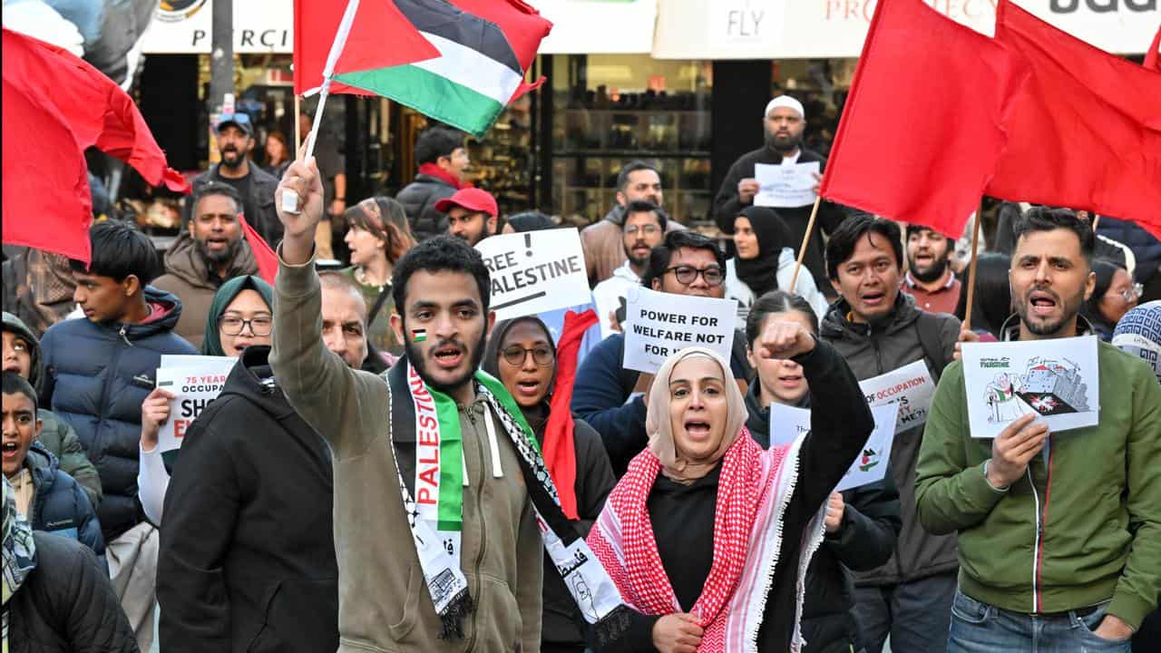 Canberra rally against Palestine occupation