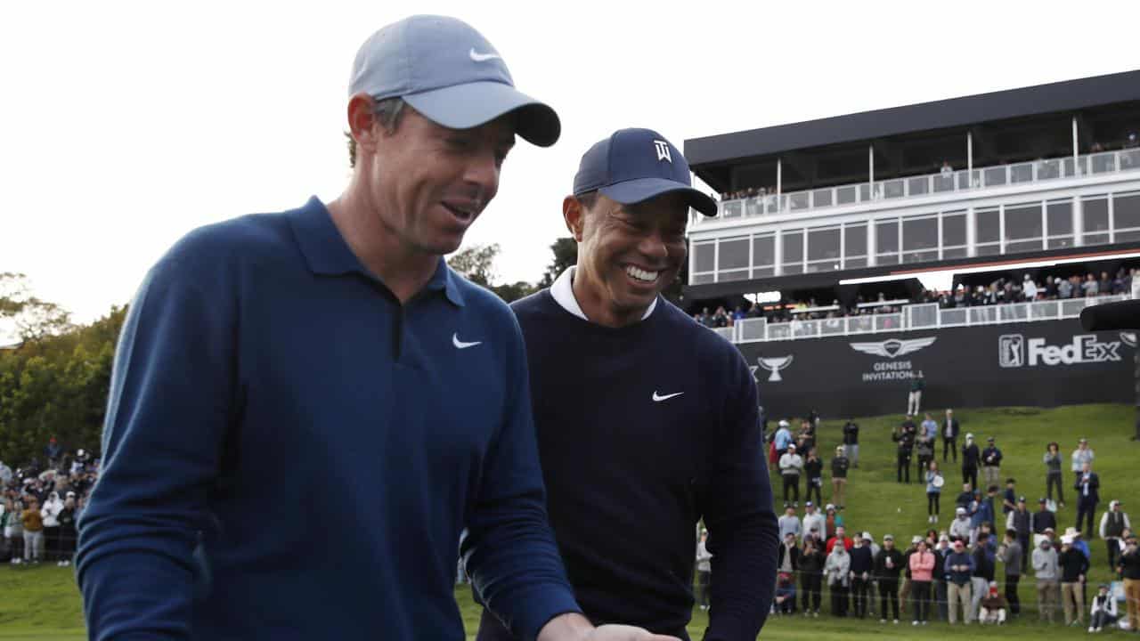 Rory McIlroy and Tiger Woods.