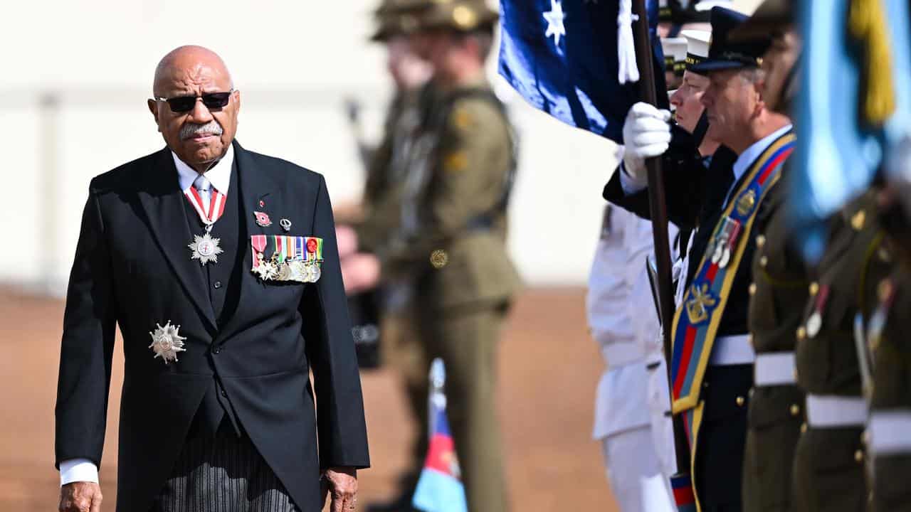 Fiji Prime Minister Sitiveni Rabuka is visiting Australia.