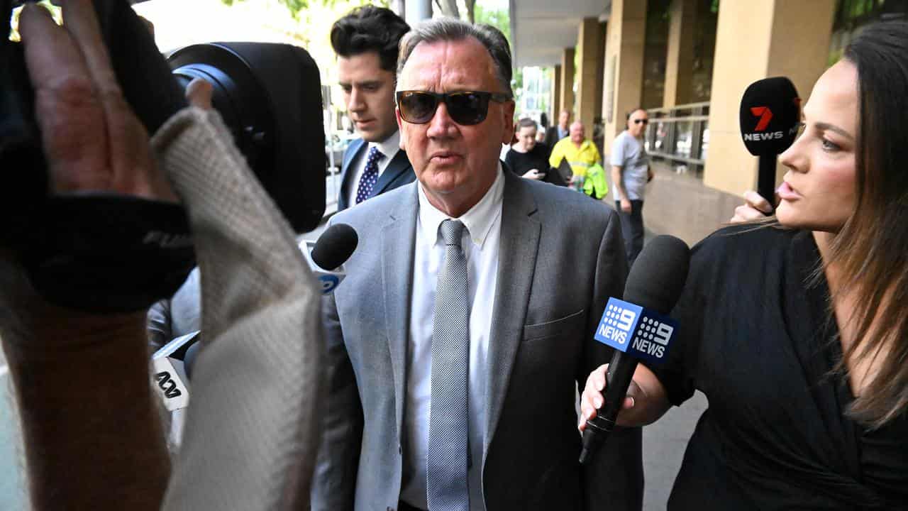 Raymond Timothy Mathieson departs  Melbourne Magistrates Court