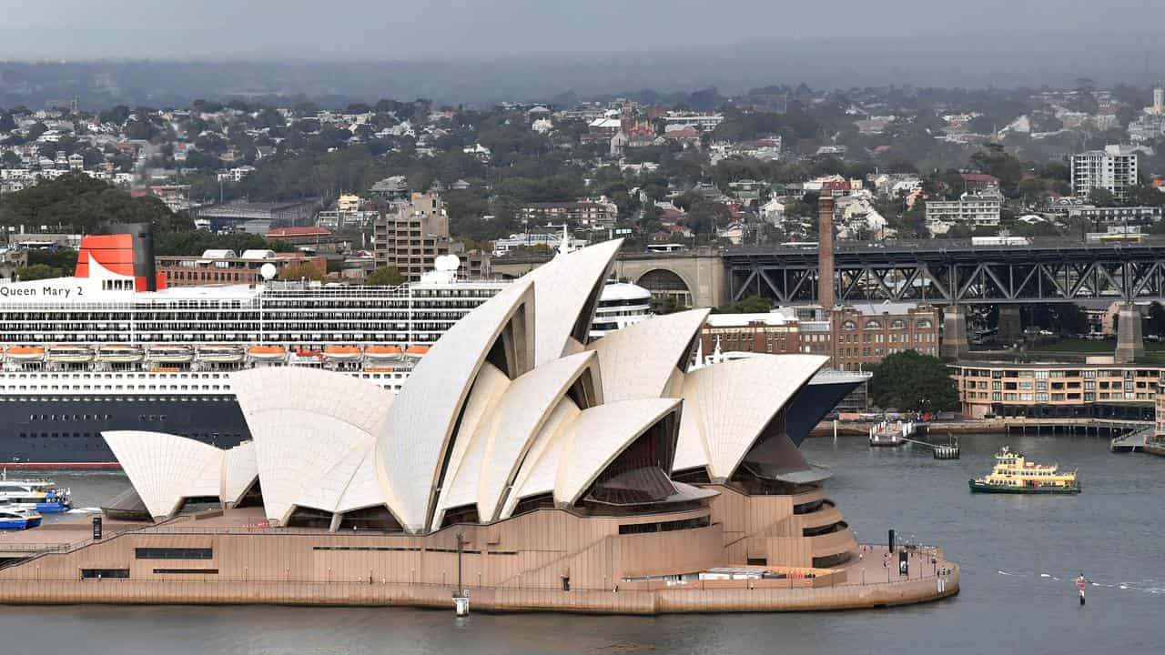 The Sydney Opera House.