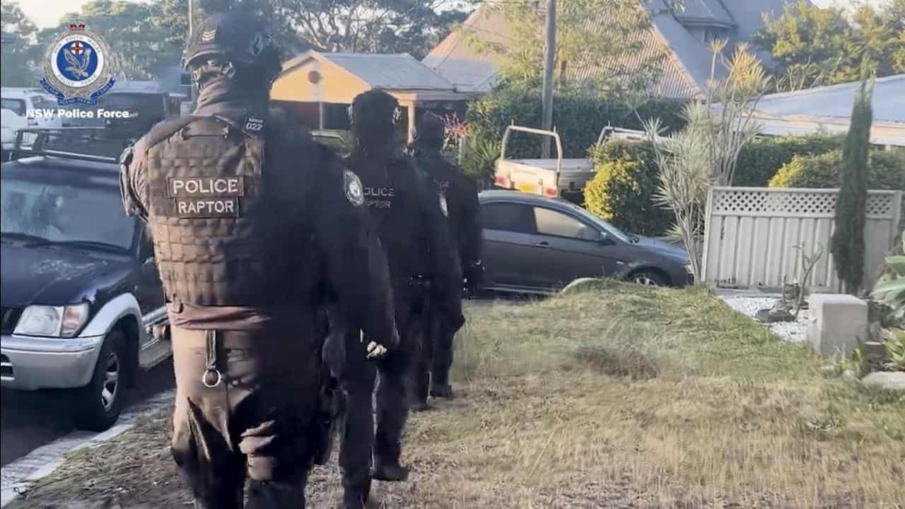 NSW Police arrest footage Umina Beach