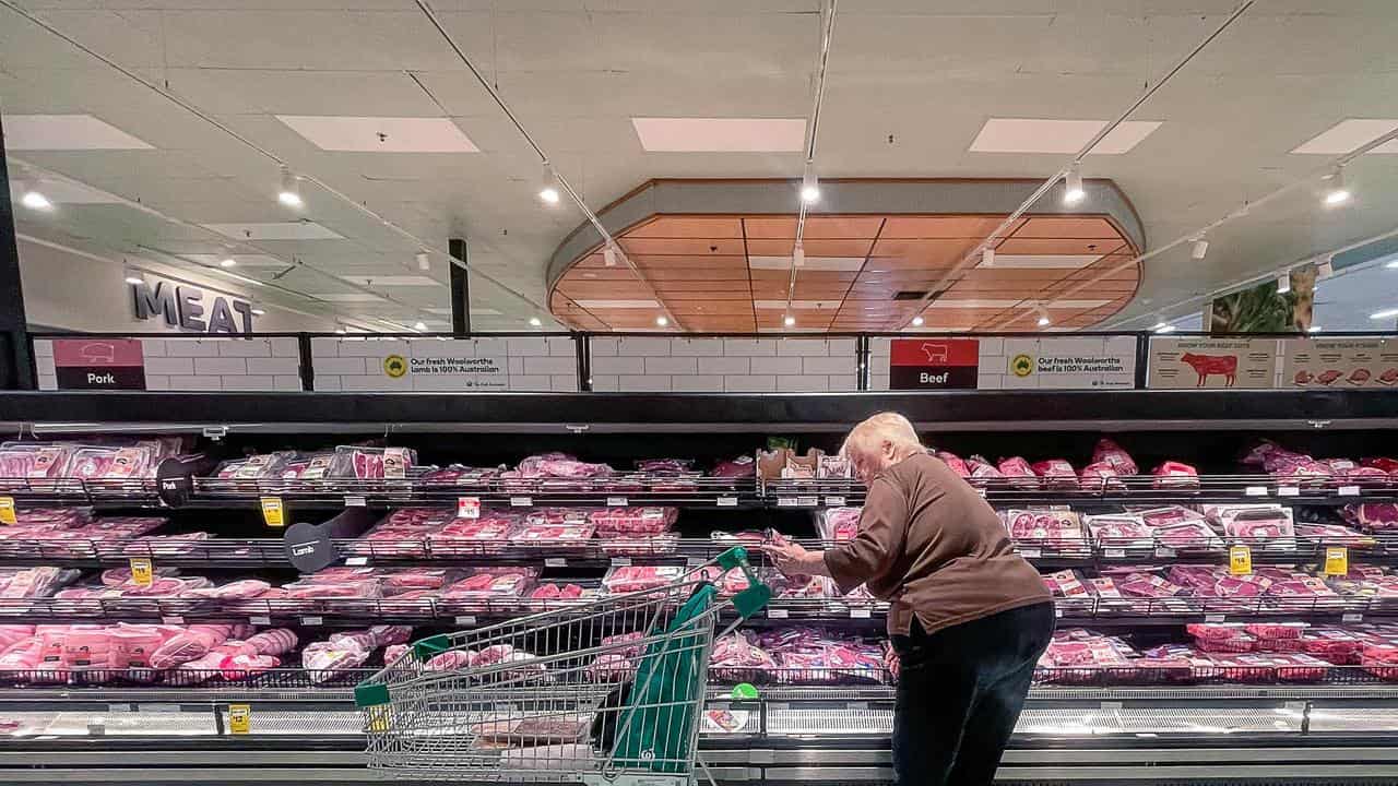 The meat section at a Woolworths