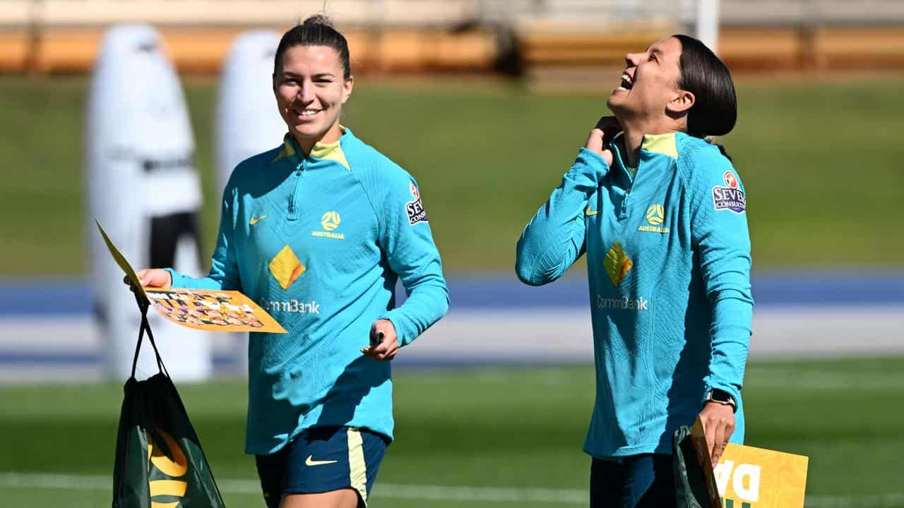 Steph Catley and Sam Kerr.