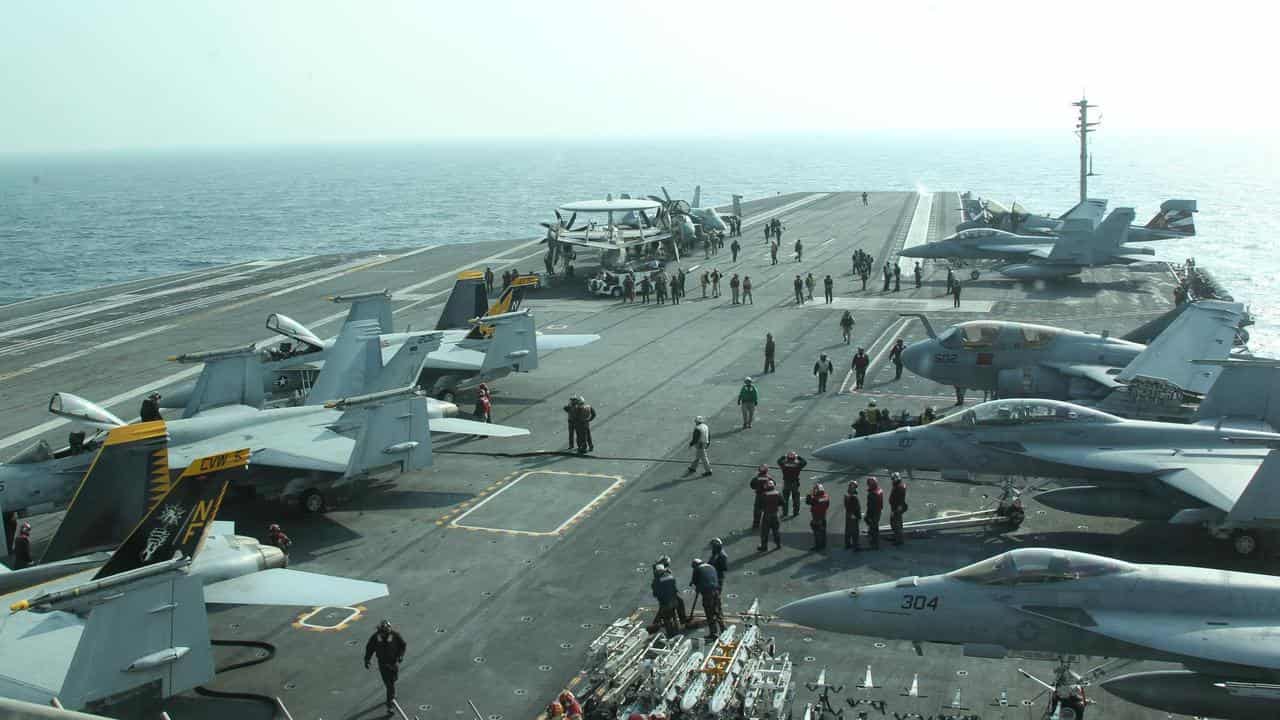 A US aircraft carrier (file image)