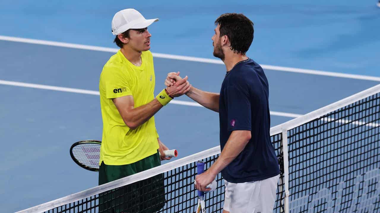 Alex de Minaur (left) and Cameron Norrie (right).