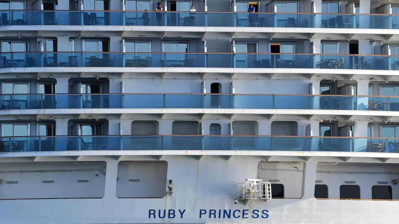 People on board the Ruby Princess (file image)