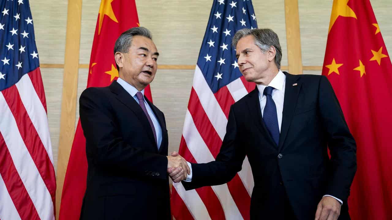 China's Foreign Minister Wang Yi and Secretary of State Antony Blinken