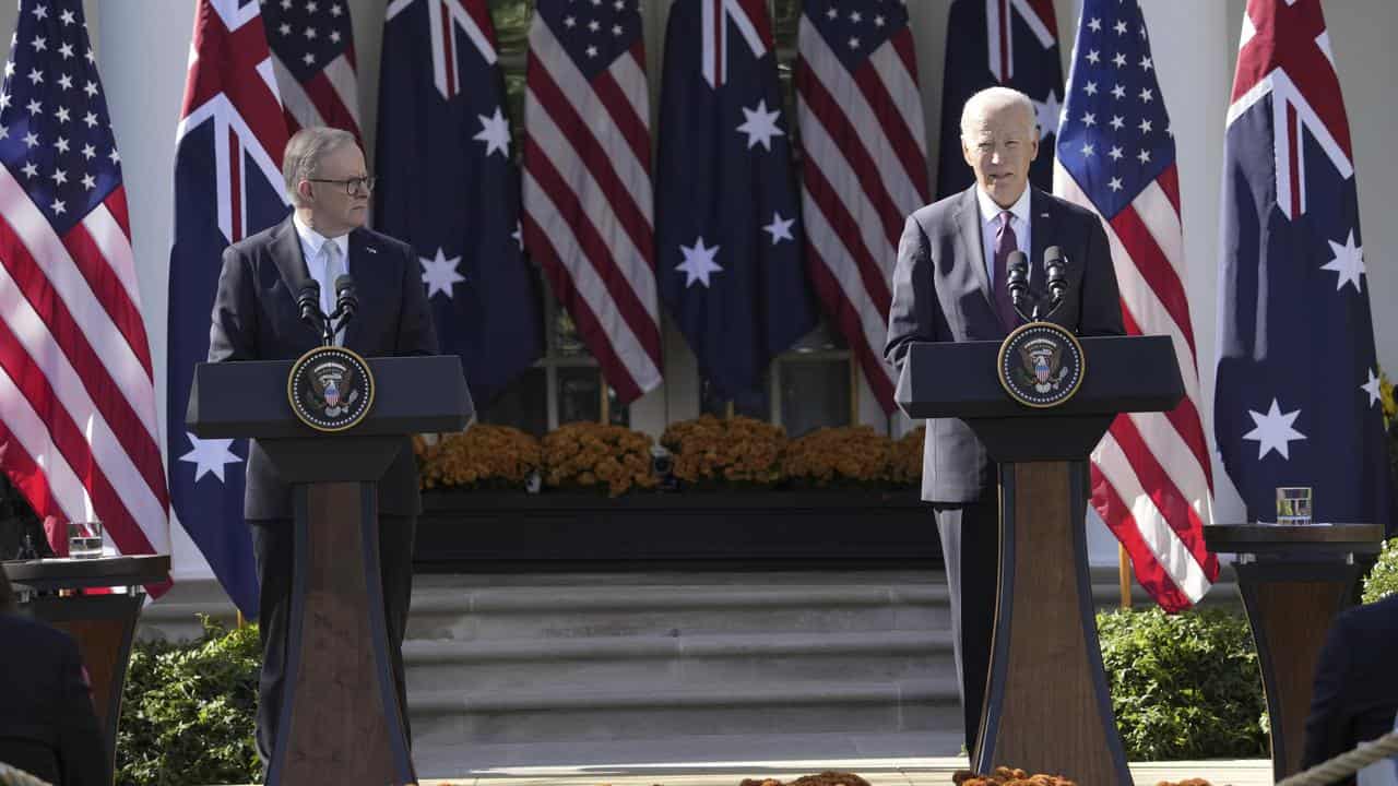 Anthony Albanese and Joe Biden 