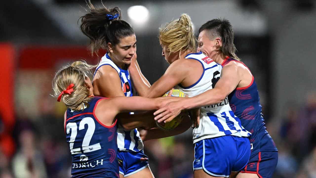 AFLW Melbourne v North Melbourne.