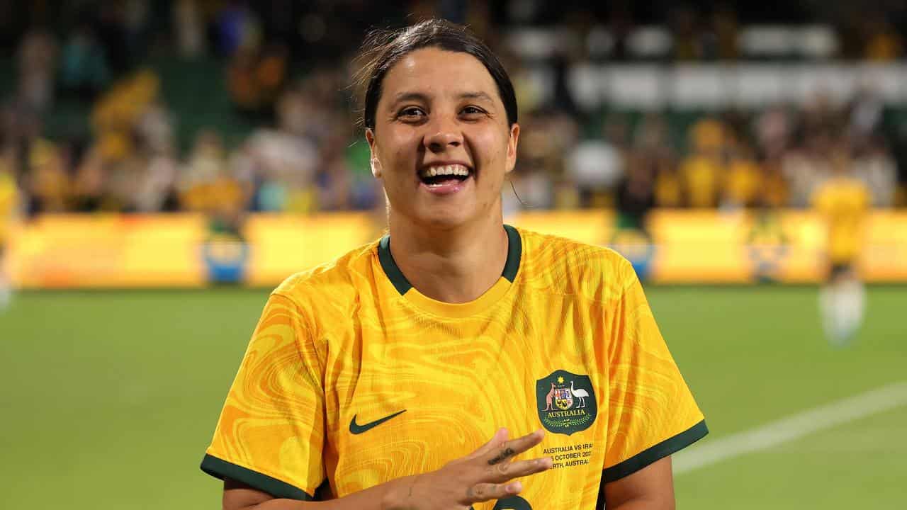 Sam Kerr scores