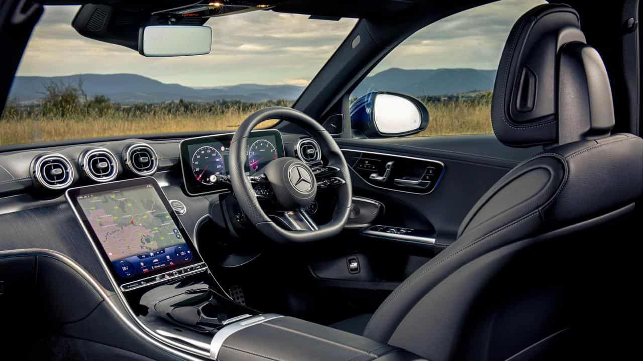 Interior of Mercedes-Benz's fifth-generation C-Class.