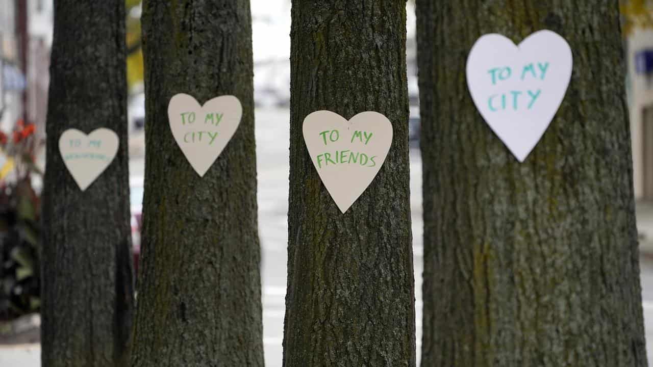 Hearts on a tree