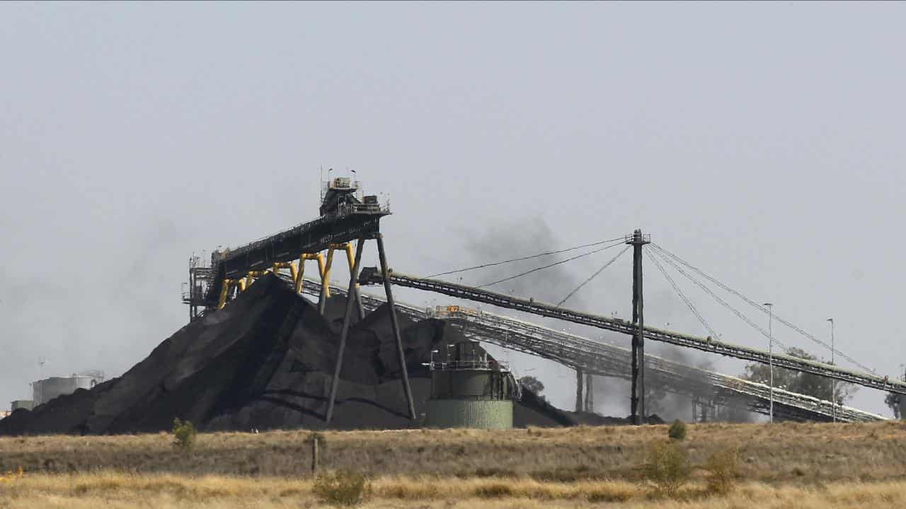 A Whitehaven Coal mine stack