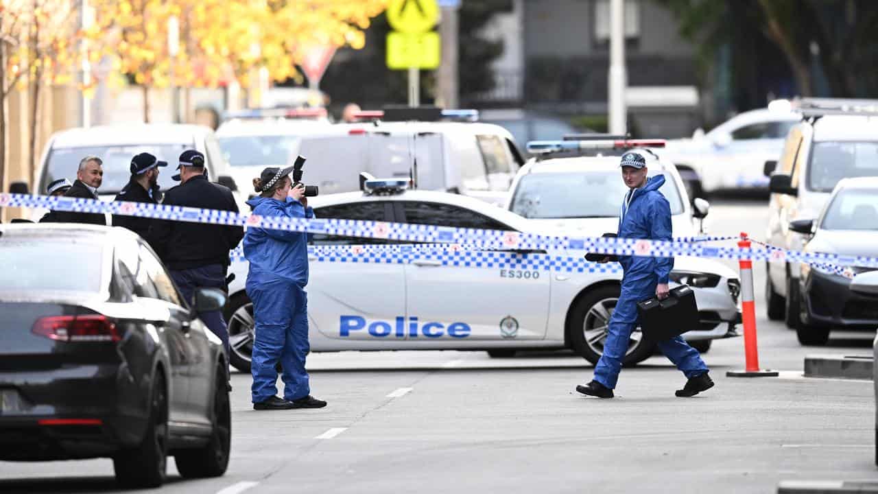 Crime scene at Bondi Junction