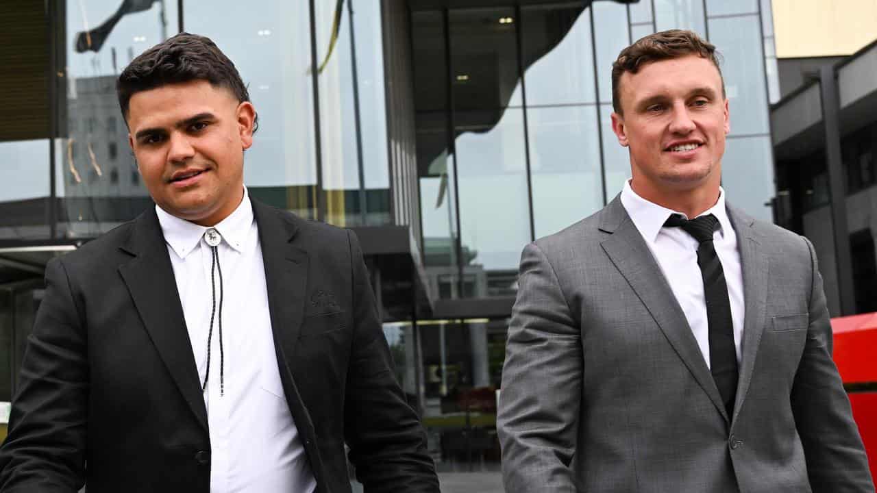 Latrell Mitchell and Jack Wighton