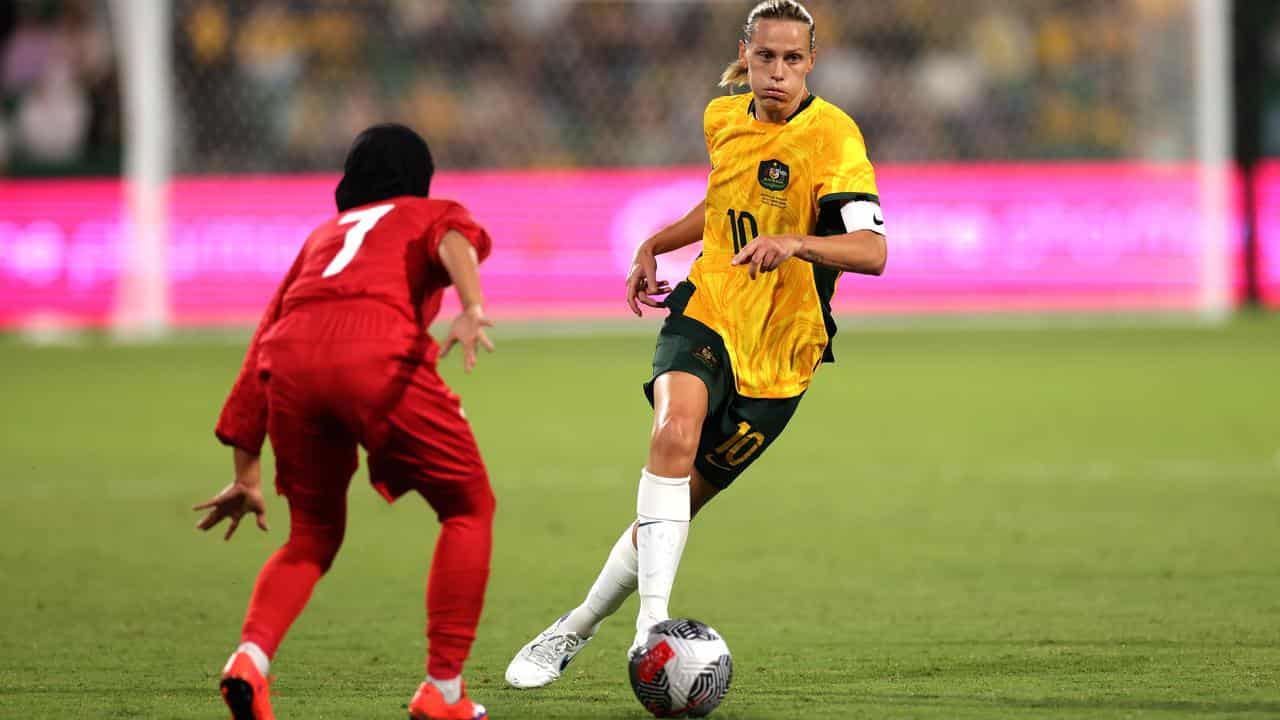 Matildas midfielder Emily van Egmond. 