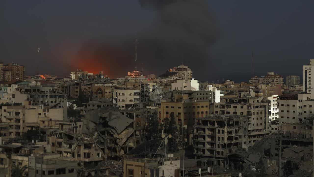 Israeli airstrikes on Gaza City