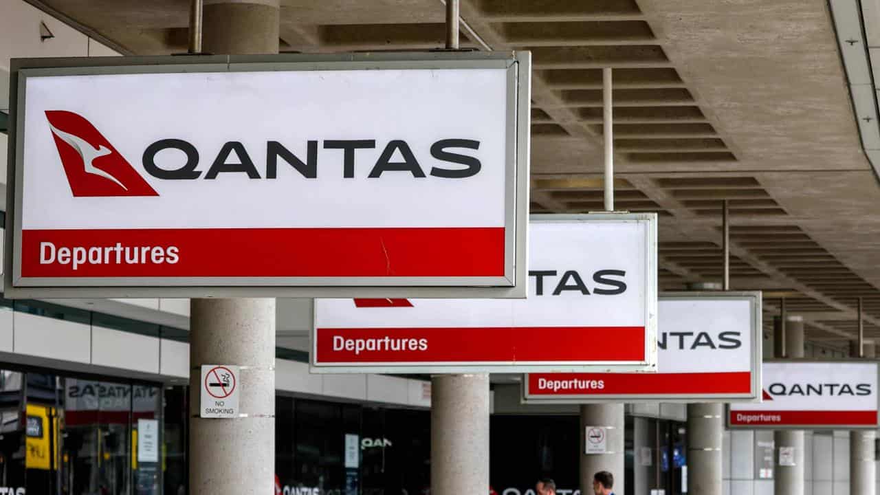 Qantas signage (file image)