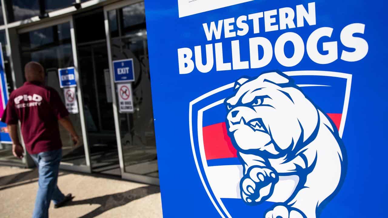 A sign of the Western Bulldogs (file image)