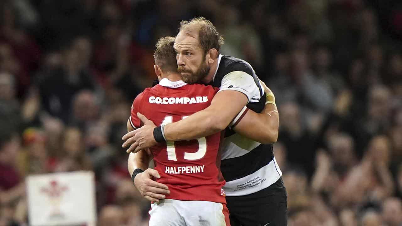 Halfpenny and Alun Wyn Jones