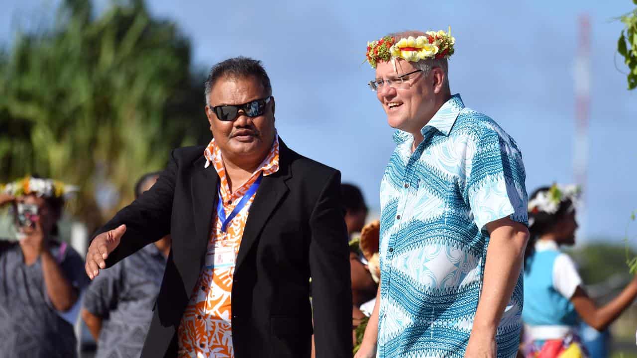 Scott Morrison at the 2019 PIF