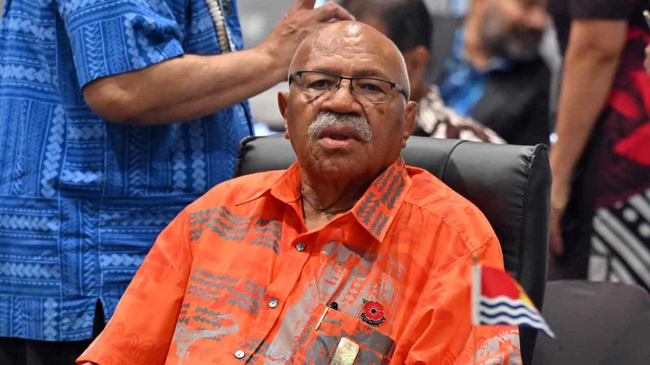 Fiji’s Prime Minister Sitiveni Rabuka