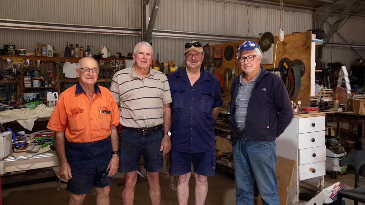 David Hyde, Ron Hay, Jack Barnes and Ted Round