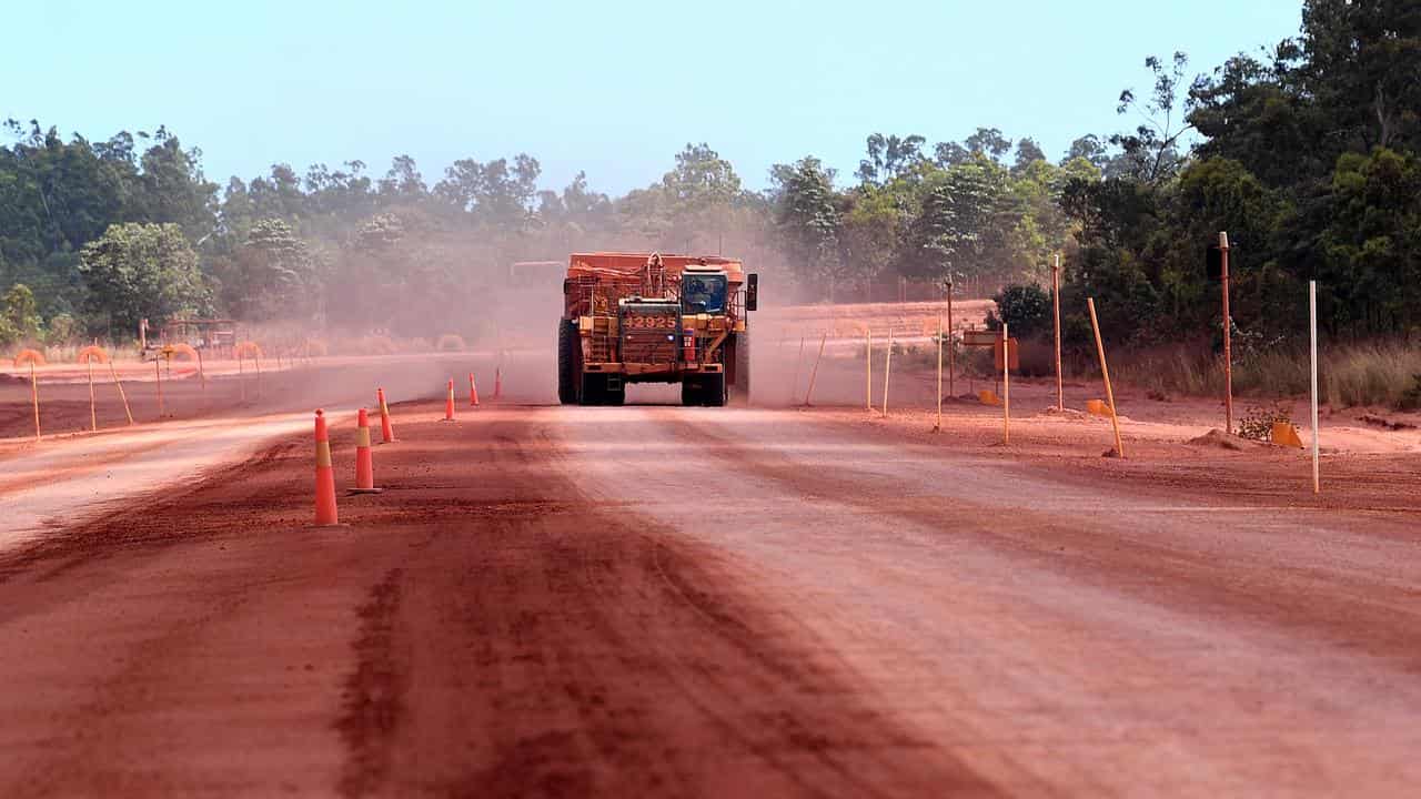 A mining truck