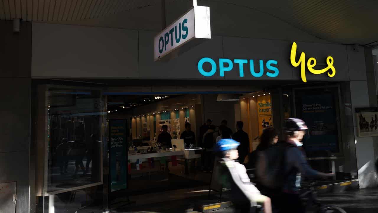 Optus store in Melbourne