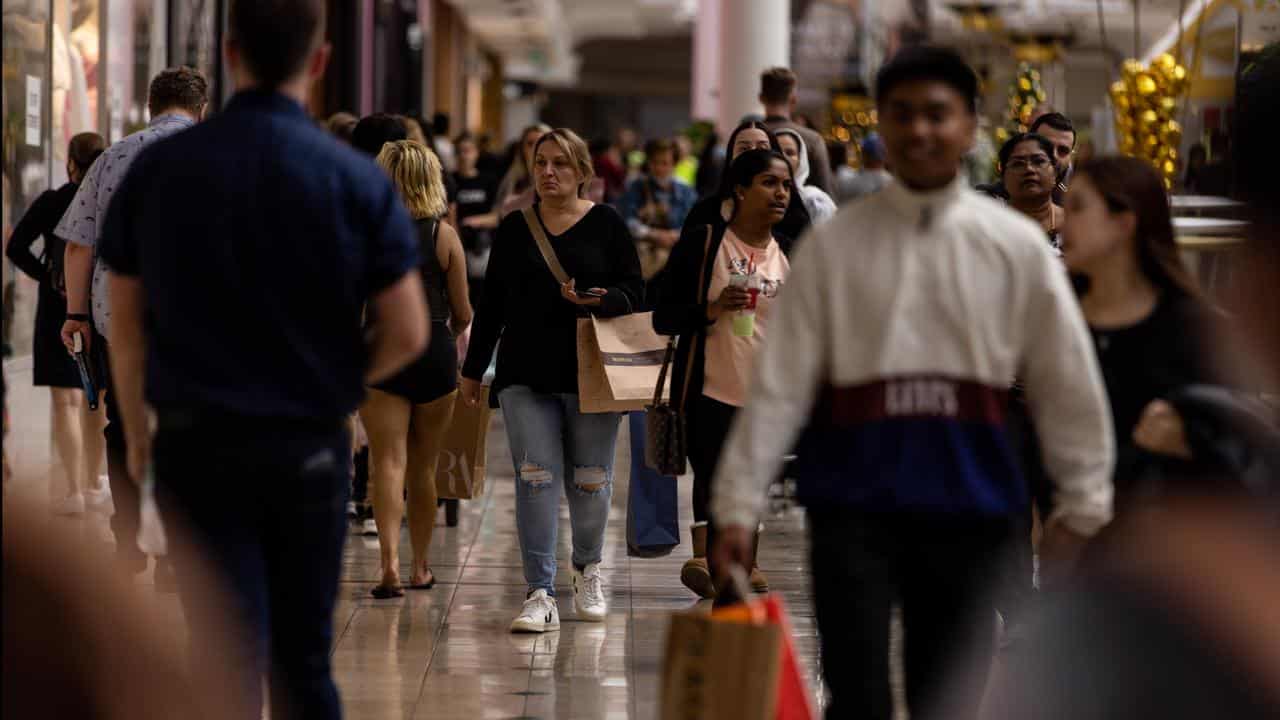 Christmas shoppers