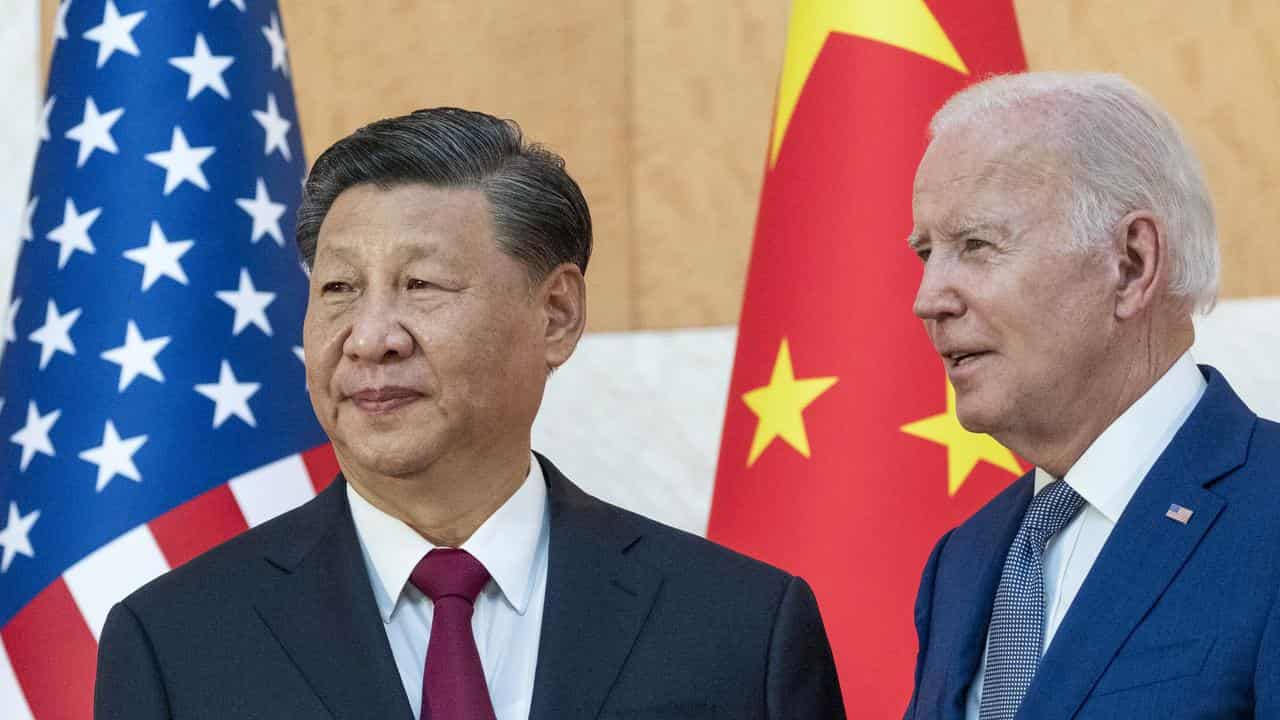 Xi Jinping and Joe Biden