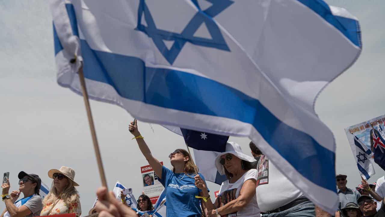 Israel supporters in Sydney 